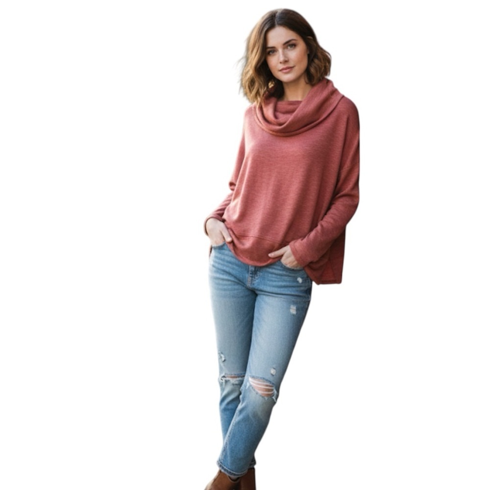 89th + Madison Women's Rusty Red Top size large